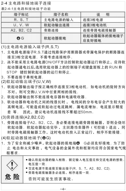 YX5000軟啟動器使用手冊