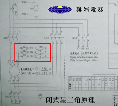 閉式星三角啟動原理圖 閉式星三角啟動原理圖